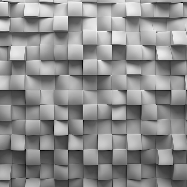 3d rendered top view of grey brick wall pattern