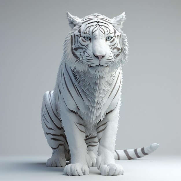 White Tiger 3D model