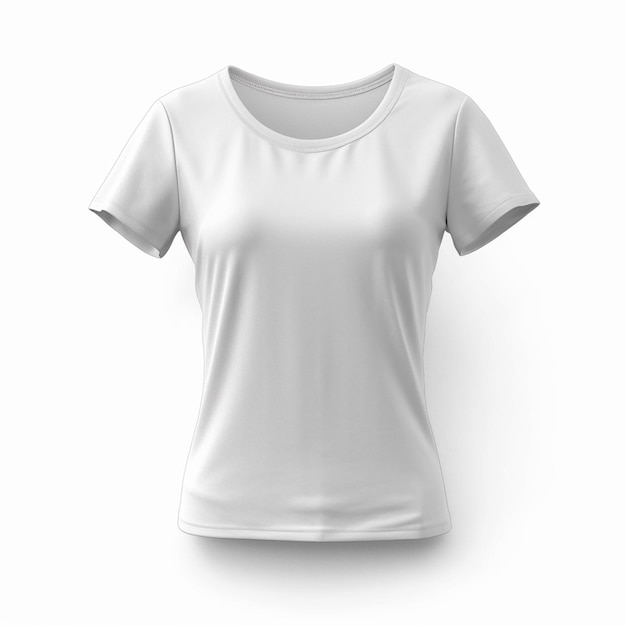 3D rendered White Tshirt with copy space mockup