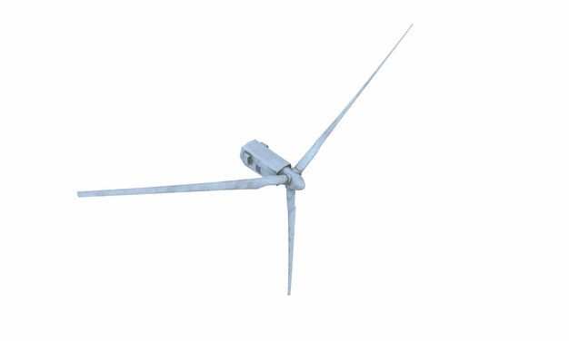 3D Rendered Windmill on a White Background