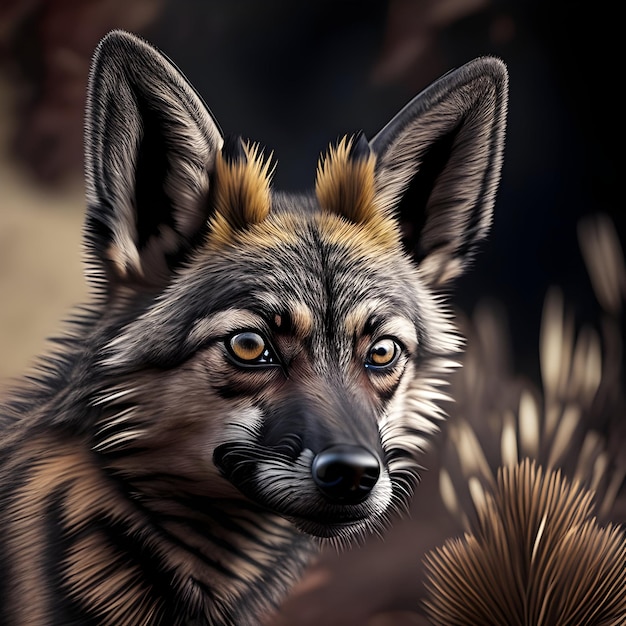 3D-рендеринг Aardwolf AI Generative