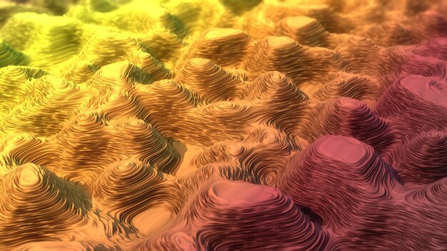 3D-рендеринг Абстрактный фон и цвета