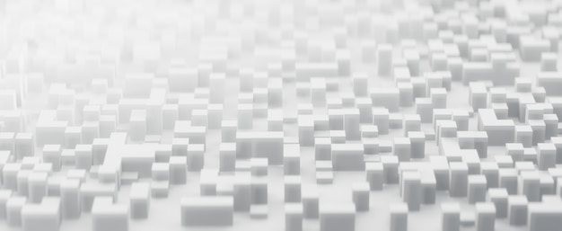 3d rendering of abstract binary