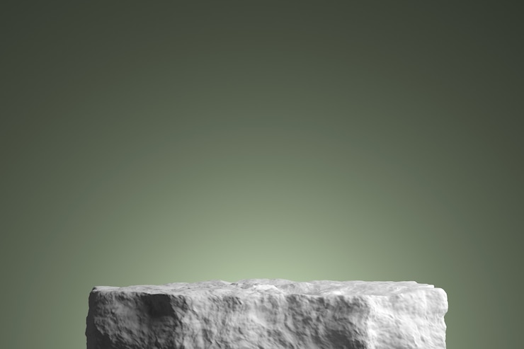 Photo 3d rendering of abstract composition for product presentation