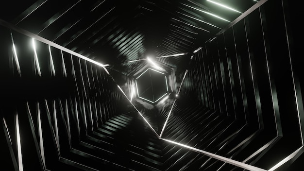 3d Rendering Abstract Futuristic motion graphics high tech background