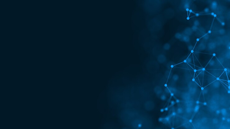 Photo 3d rendering abstract futuristic with connection glowing lines