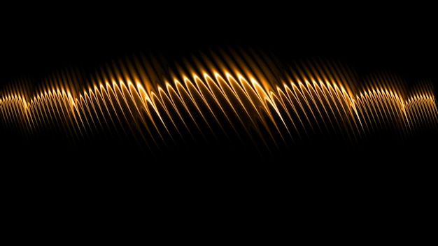 Photo 3d rendering abstract gold and black light pattern with the gradient background black dark modern