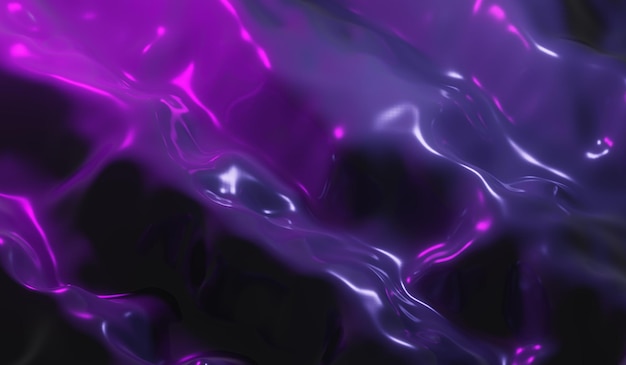 3D rendering Abstract Looped Stylish Color Smooth liquid Concept Multicolor Liquid Texture Purple