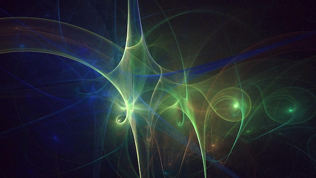 3d rendering abstract multicolor fractal background