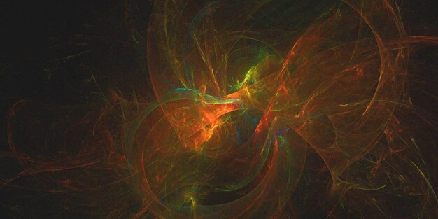 3d rendering abstract multicolor fractal background
