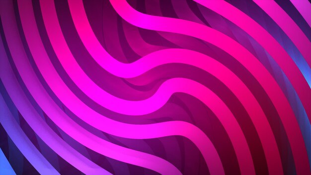 3d Rendering Abstract pink blue black light pattern with the gradient Background black dark modern