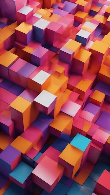 3d rendering abstract polygonal space low poly with connecting surface