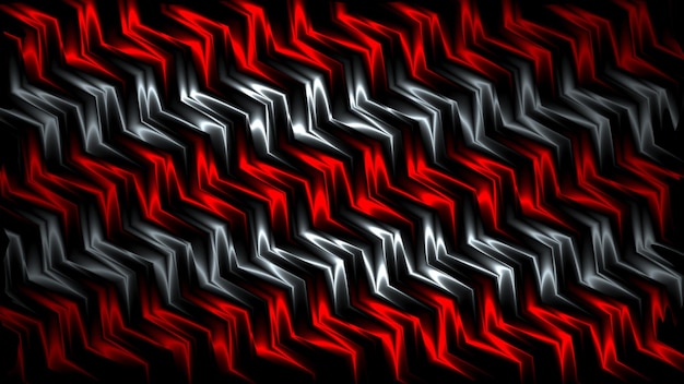 3d Rendering Abstract red and black light pattern with the gradient Background black dark modern