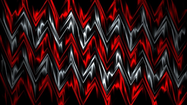 3d Rendering Abstract red and black light pattern with the gradient Background black dark modern