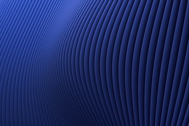 3d rendering, Abstract wall wave architecture blue luxury background , Blue luxury background for presentation, portfolio, website