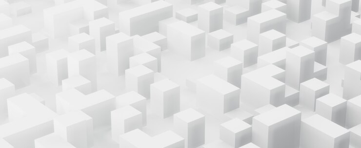 Photo 3d rendering of abstract with cubes