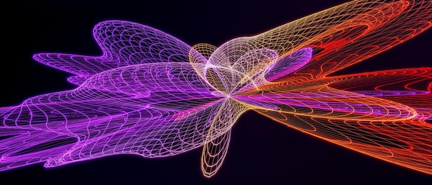 3d-rendering abstracte kleurrijke wafel achtergrond