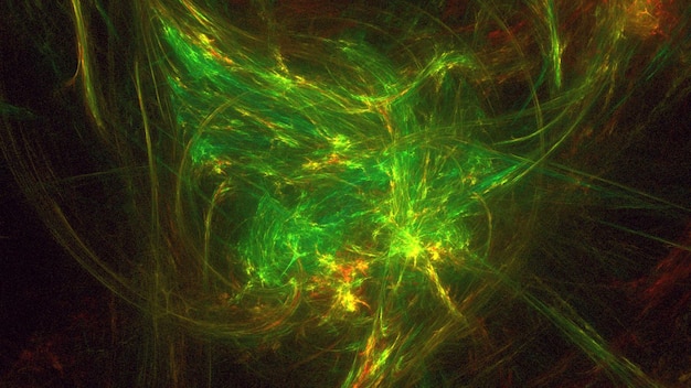 3D-rendering abstracte veelkleurige fractale achtergrond.