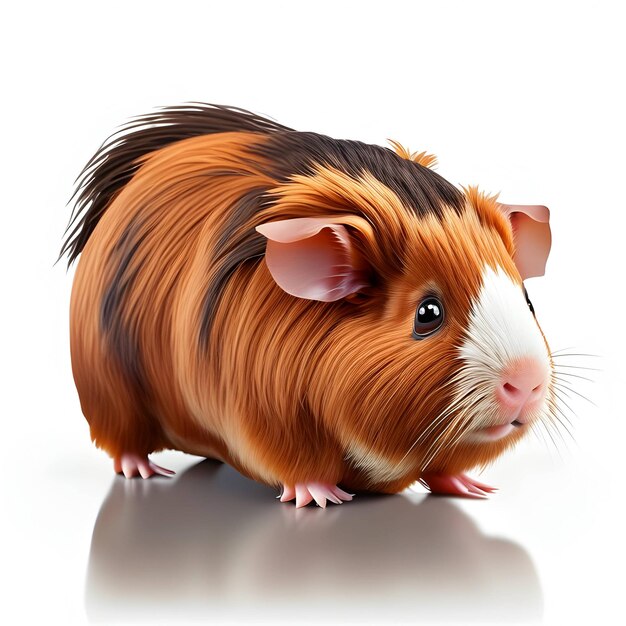 3d Rendering Abyssinian Guinea Pig Animal AI Generative