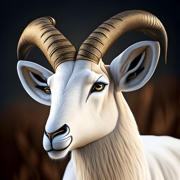 3D-рендеринг Addax Animal AI Generative