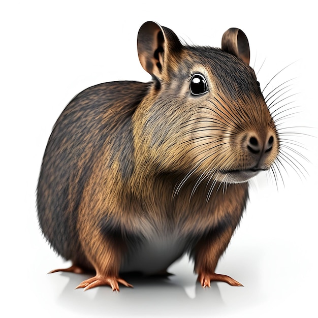 3d Rendering Agouti Animal AI Generative