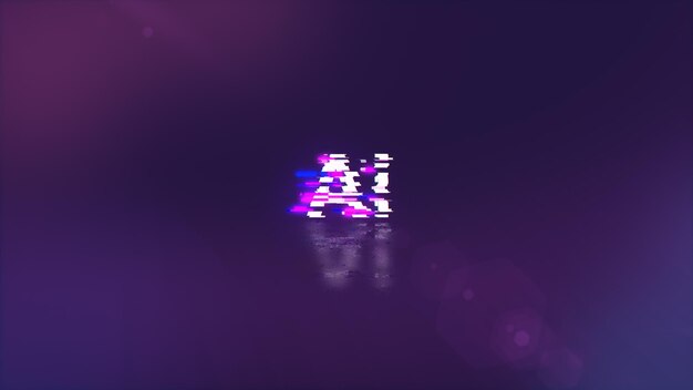 3D レンダリング AI テキスト 画面エフェクト
