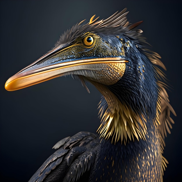 3D-рендеринг Anhinga Animal AI Generative