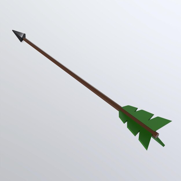 3d Rendering Of Arrow Object