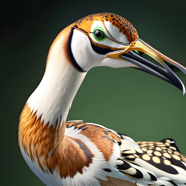 3D-rendering Avocet AI generatief