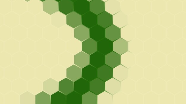 3D rendering of a background based on a hexagonal technological grid