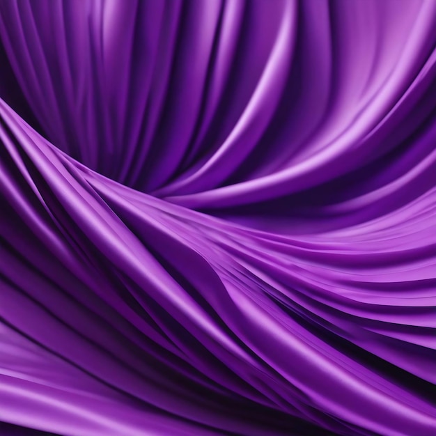 3d rendering of beautiful purple pleats and swirls