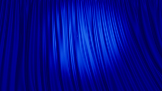 3D rendering of a beautiful stage curtain for a theater or opera stage Highly detailed fabric