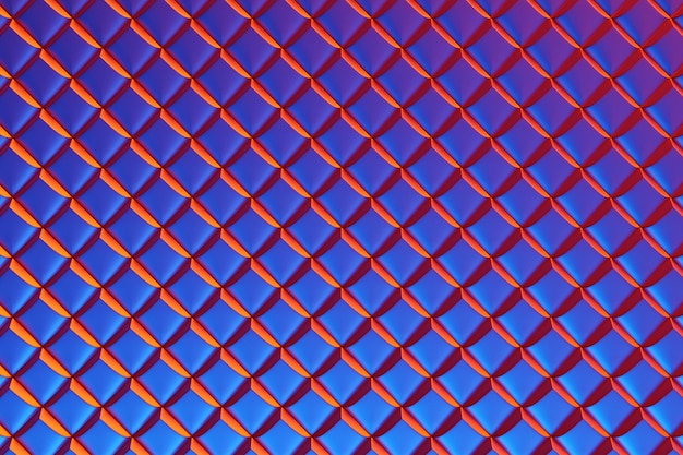 3D rendering Blue and pink pattern of cubes of different shapes Minimalistic pattern of simple shapes Bright creative symmetric texture