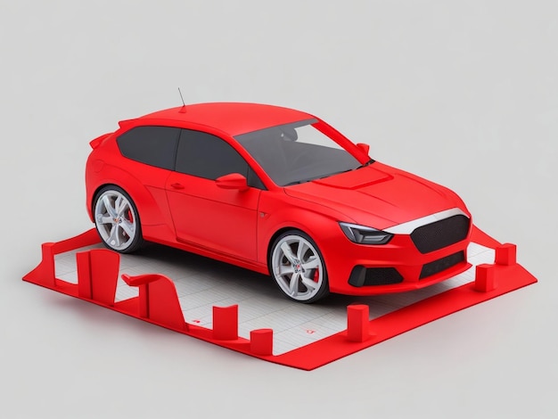 3D レンダリング ゼネリックコンセプトカー