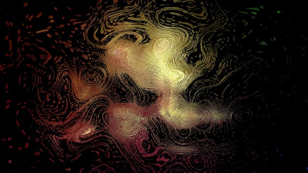 3D rendering of bright light particles gathering in swirls and prominences. Abstract patterns from light spots