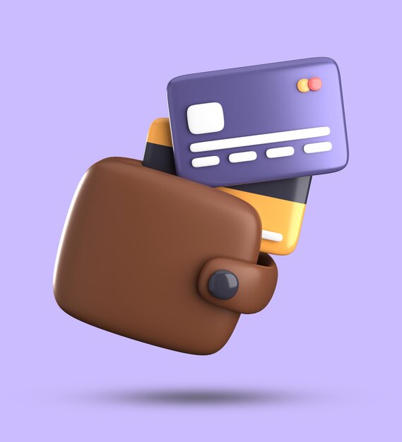 3d rendering of business financial icon