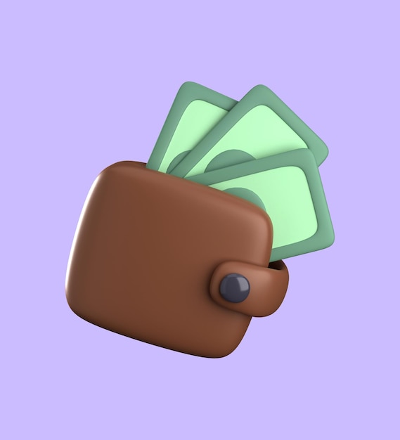 3d rendering of business financial icon