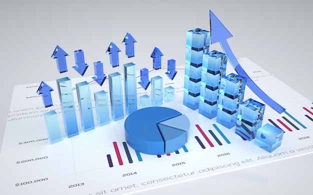 Photo 3d rendering business insider stock market futures