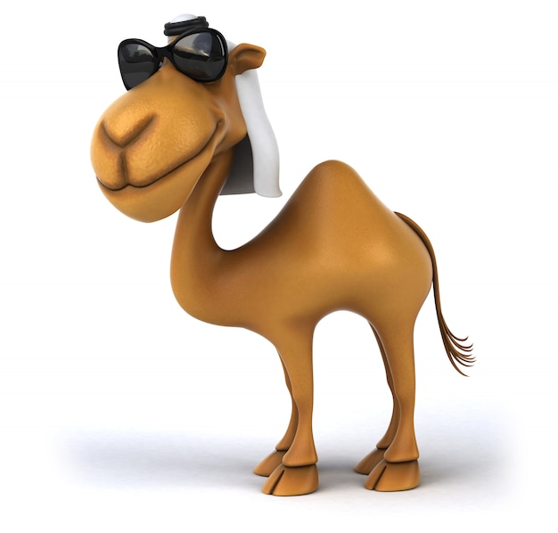 Photo 3d rendering of camel