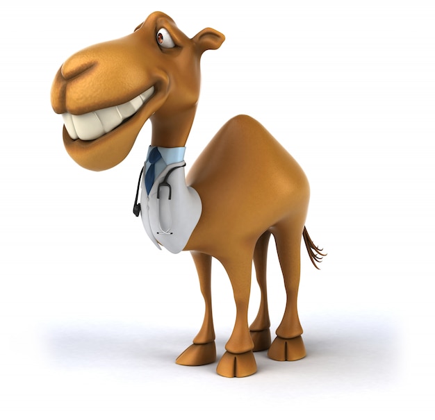 3D rendering of camel