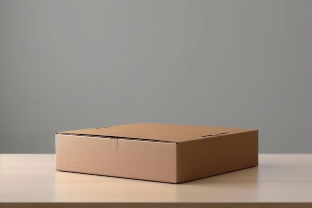 3D-рендеринг Картонная коробка для пиццы
