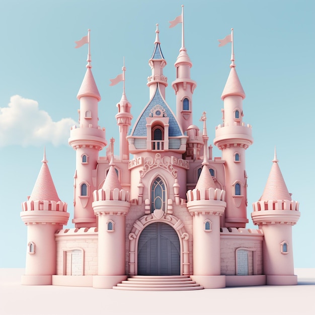 3d rendering of castle