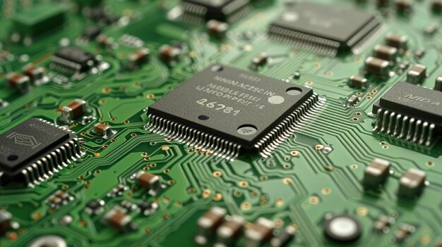 3D rendering Central Computer Processors CPU concept Electronic engineer of computer technology