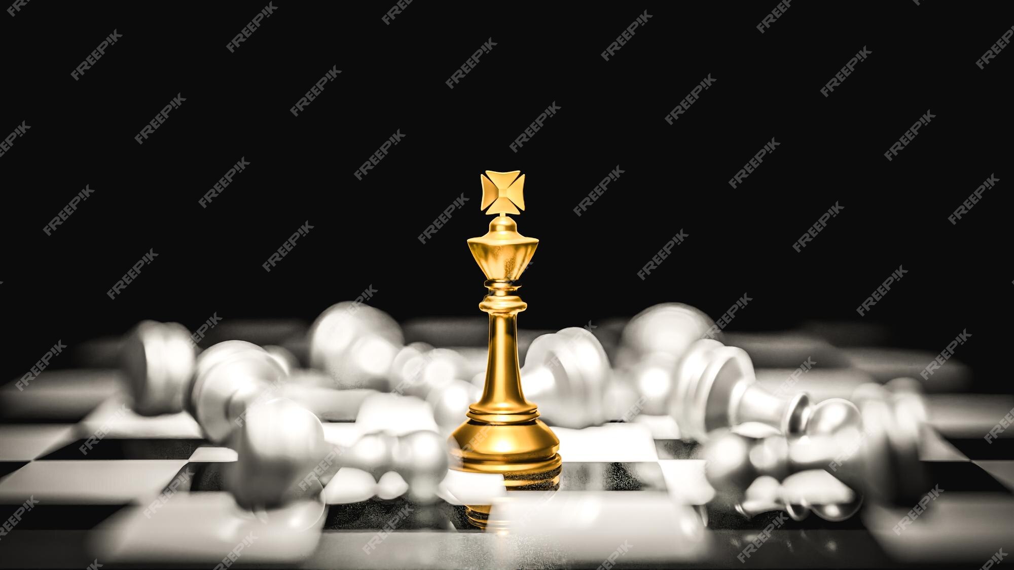 Leadership Concepts Illustrated A 3d Chess Board Game Render