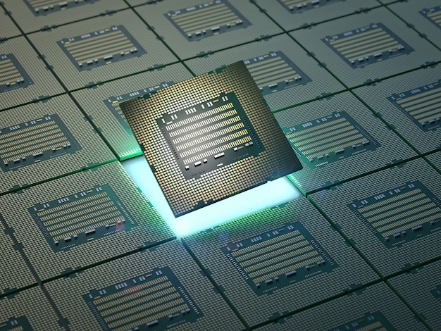 Chipset di rendering 3d per la produzione di semiconduttori