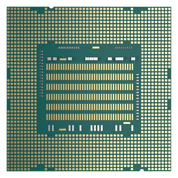 Photo 3d rendering chipset for semiconductor manufacturing