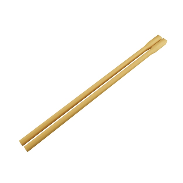 3D rendering chopsticks isolated on white background