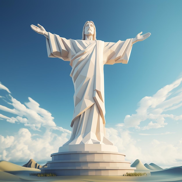 3d rendering of The Christ the Redeemer Statue