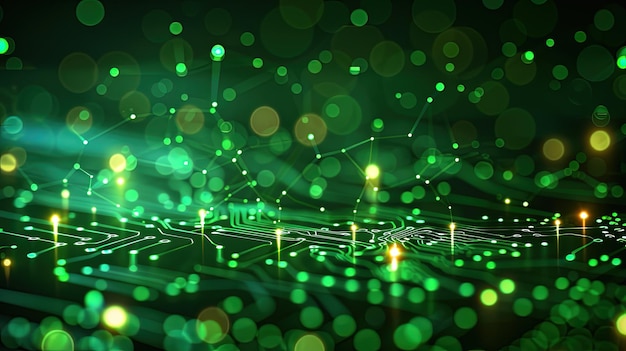 3d rendering of circuit board technology background cpu and gpu concept