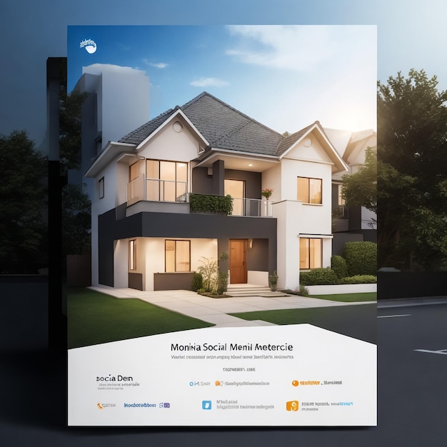 3D Rendering of Classic Modern Luxury House Exterior design was created with background